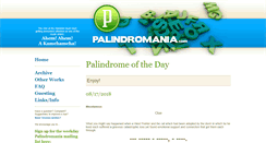 Desktop Screenshot of palindromania.com