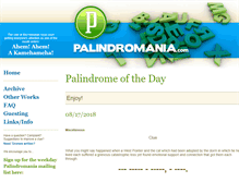Tablet Screenshot of palindromania.com